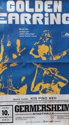 Golden Earring show poster photo November 10 1972 Germersheimn (Germany) show